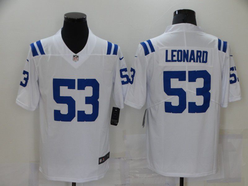 Men Dallas Cowboys 53 Leonard White Vapor Untouchable Limited Player 2021 Nike NFL Jersey